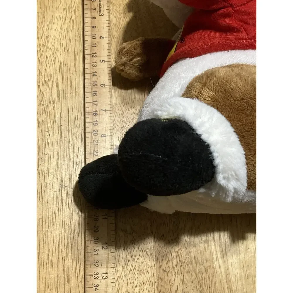 Buc-ees Beaver CHRISTMAS Plush SANTA CLAUS‎ 10” Inch Bucees Beard Hat Shirt
